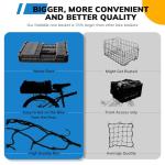 Foldable Rear Basket for Electric Bikes - 32L Capacity