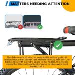 Foldable Rear Basket for Electric Bikes - 32L Capacity