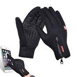 Warm Touchscreen Winter Gloves for Cycling (Black)