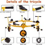 Kids Pedal Tricycle with 360° Spin Seats