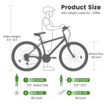 Ecarpat 26" Mountain Electric Bike for All Riders