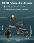 Foldable Toddler Tricycle for Ages 18 Months-5 Years