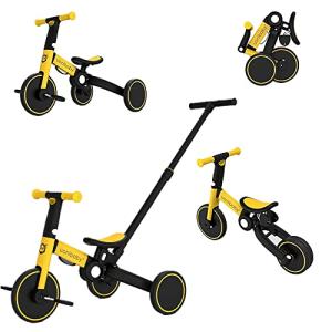 4-in-1 Kids Tricycle with Parent Handle