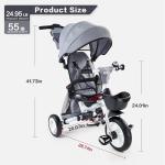 7-in-1 Folding Kids Trike with Canopy and Harness