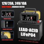 E-FAST 20A Smart Battery Charger for Vehicles