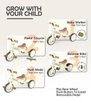 LOL-FUN Toddler Tricycle with Parent Push Handle