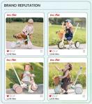 LOL-FUN Toddler Tricycle with Parent Push Handle