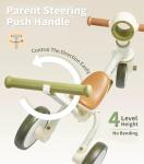 LOL-FUN Toddler Tricycle with Parent Push Handle