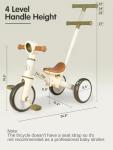 LOL-FUN Toddler Tricycle with Parent Push Handle