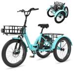 NAIZEA 20'' Fat Tire Electric Trike for Adults