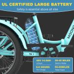 NAIZEA 20'' Fat Tire Electric Trike for Adults