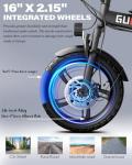 Rakowe Folding Electric Bike for Adults, 750W/1000W