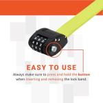 OTTOLOCK Steel & Kevlar Bike Lock - 30 Inch