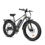 Mukkpet Suburban 1500W Ebike for Adults, 26'' Tires