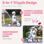 Liberry 2-in-1 Toddler Tricycle with Push Handle