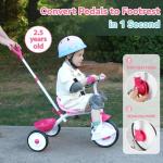 Liberry 2-in-1 Toddler Tricycle with Push Handle