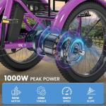 MOONCOOL 20" Folding Electric Trike for Adults