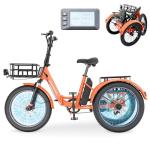 MOONCOOL 20" Folding Electric Trike for Adults