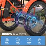 MOONCOOL 20" Folding Electric Trike for Adults