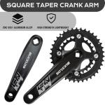 BUCKLOS 170mm Double/Triple Mountain Bike Crankset