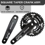 BUCKLOS 170mm MTB Crankset with 2x/3x Chainrings