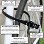 Lightweight Combination Lock for Bikes and Gear