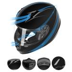 GLX GX11 Lightweight Full Face Motorcycle Helmet