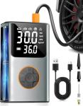 Portable Electric Tire Inflator with Digital Gauge