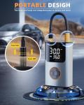 Portable Electric Tire Inflator with Digital Gauge