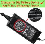 Jucuwe 42V 2A Electric Bike Charger Adapter