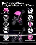 RIDEYE 7-in-1 Toddler Tricycle, Pink