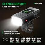 Bright USB-C Rechargeable Bike Lights with Bell