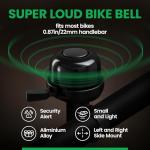 Bright USB-C Rechargeable Bike Lights with Bell
