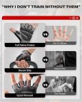 VINSGUIR Lightweight Gym Gloves, Excellent Grip for Electric Biking