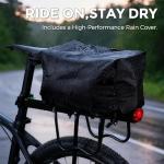Rock Bros Bike Rear Transport Bag with Rain Cover