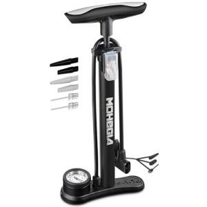 MOHEGIA High Pressure Bike Floor Pump with Gauge