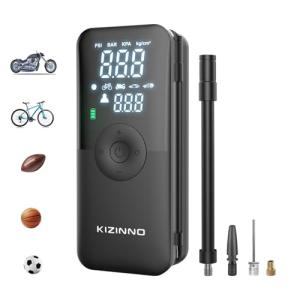 Portable Electric Bike Pump with Digital Gauge