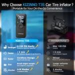 Portable Electric Bike Pump with Digital Gauge