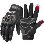 Men's Touchscreen Cycling Gloves for Outdoor Sports - Black