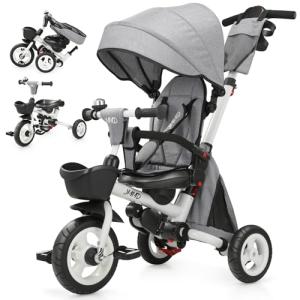 7-in-1 Folding Kids Trike with Canopy and Harness