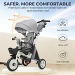 7-in-1 Folding Kids Trike with Canopy and Harness