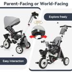 7-in-1 Folding Kids Trike with Canopy and Harness