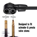 Compact Electric Bike Pump with Presta and Schrader Valve