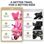 7-in-1 Folding Kids Trike with Storage, Pink
