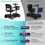 Vive Electric 4-Wheel Mobility Scooter for Adults