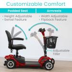 Vive 4-Wheel Electric Scooter for Adults