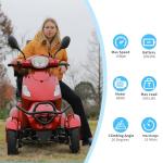 Heavy-Duty 4-Wheel Mobility Scooter for Seniors