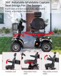 Dvsripa Heavy-Duty All-Terrain 4-Wheel Scooter