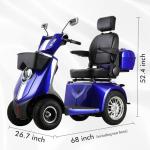 Dvsripa Heavy-Duty 4 Wheel Mobility Scooter for Adults