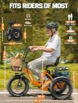 ESKUTE Folding Electric Trike with Fat Tires